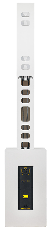 BASSBOSS SUBLIM8 Powered Column PA System (White)