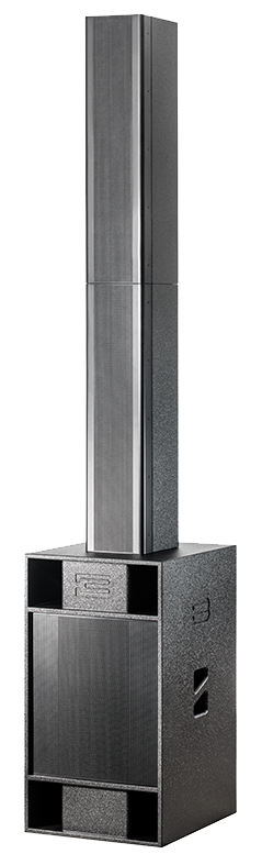 BASSBOSS SUBLIM8 Powered Column PA System (Black)