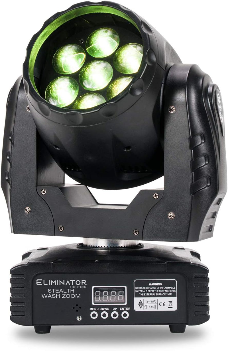 Eliminator Stealth Wash Zoom 7x12w Moving Head