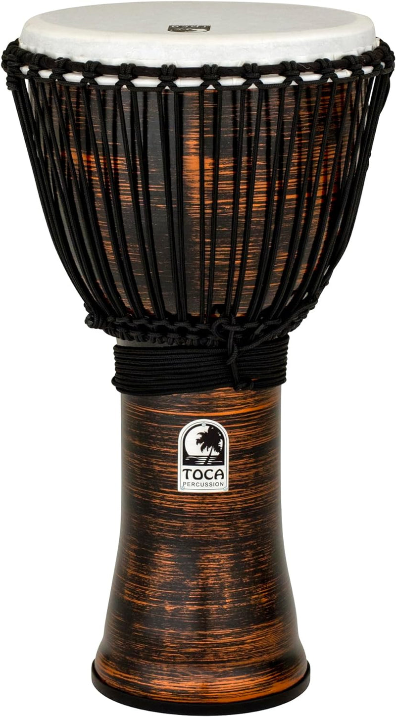 Toca TF2DJ-12SC Freestyle II Rope Tuned Djembe (Spun Copper) - 12"
