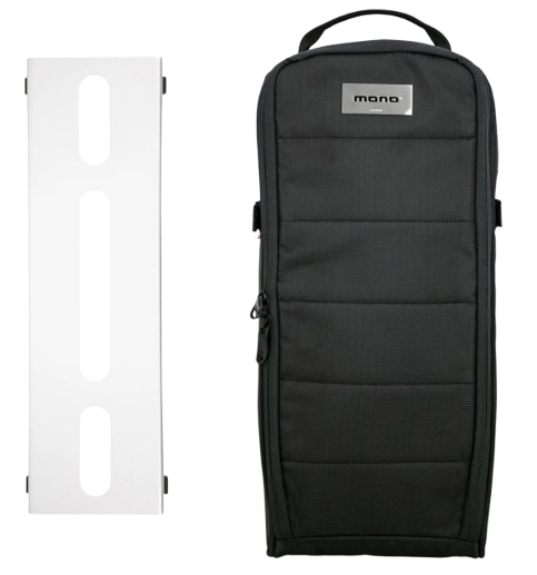 Mono LITE+ Pedalboard & TICK+ 2.0 Accessory Case 2.0 Bundle (Silver Pedalboard)