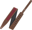Levy's M317TRI-BRN-BRG Voyager Pro Leather Guitar Strap (Brown/Burgundy)