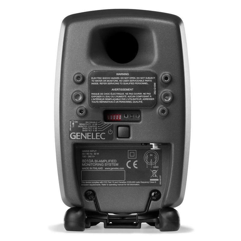 Genelec 8010A 2-Way Active Studio Monitor (Single, Dark Gray) - 3"