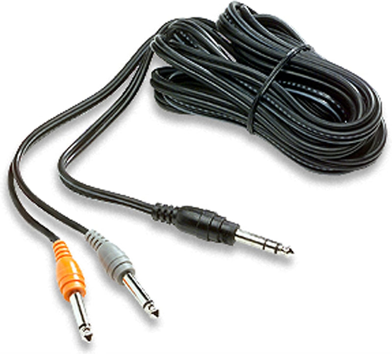 Fishman ACC-PBR-13C  1/4” Male Stereo To 1/4” Male Mono Y Stereo Cable - 13'