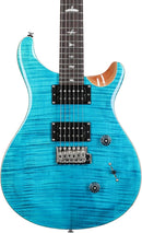 PRS SE CUSTOM 24 Electric Guitar (Blue Matteo, Natural Back)