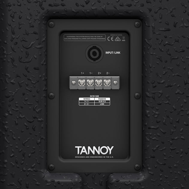 Tannoy DCS115B Low Profile Subwoofer For Cinema Installation Applications - 15"