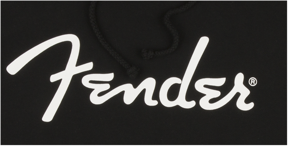 Fender Spaghetti Logo Hoodie (Black) - Small