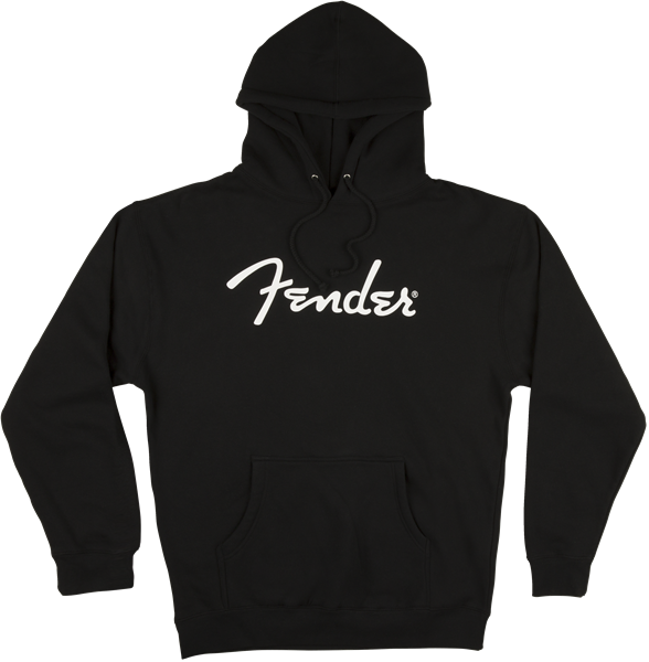 Fender Spaghetti Logo Hoodie (Black) - Small