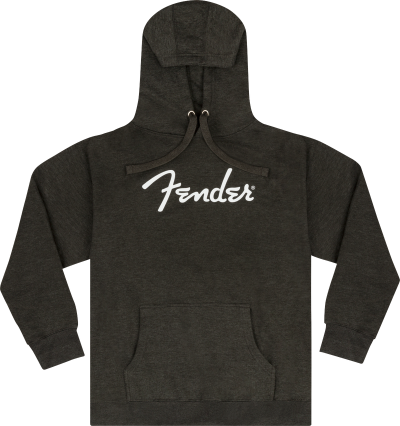 Fender Spaghetti Logo Hoodie (Gray Heather) - Medium