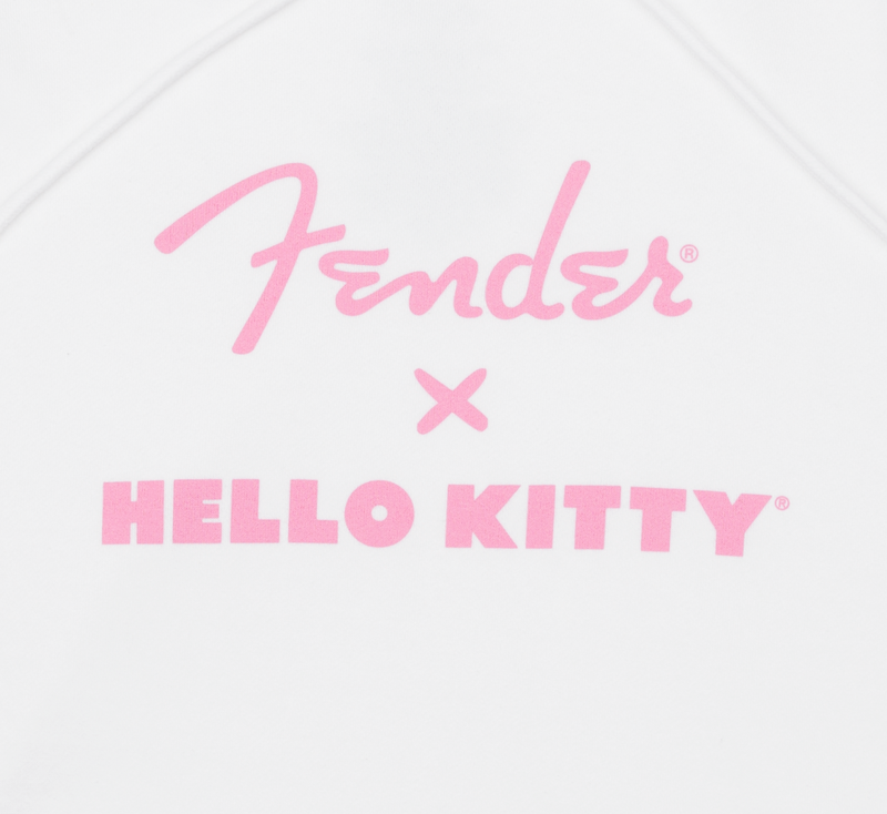 Fender X Hello Kitty Sleeve Logo Hoodie (White) - Xlarge