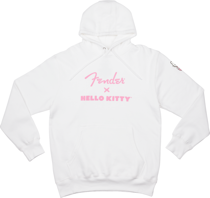 Fender X Hello Kitty Sleeve Logo Hoodie (White) - Xlarge