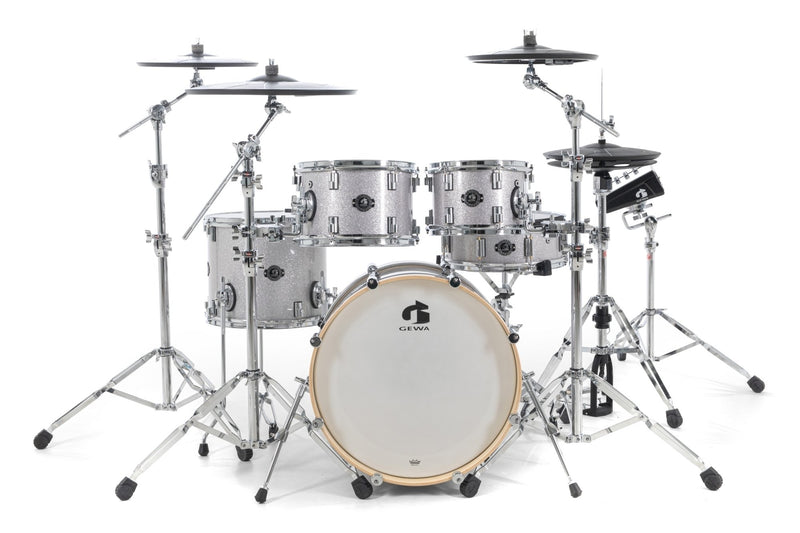 Gewa G9 PRO 5 SE Digital Drum Set (Silver Sparkle)