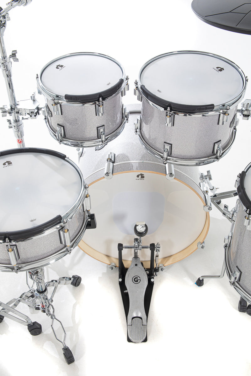 Gewa G9 PRO 5 SE Digital Drum Set (Silver Sparkle)