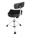Gibraltar 9808HMB 9000 Series 16" Hydraulic Saddle Drum Throne with Backrest