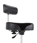 Gibraltar 9808HMB 9000 Series 16" Hydraulic Saddle Drum Throne with Backrest