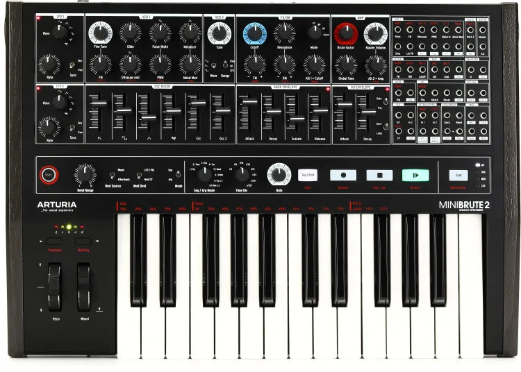 Arturia MINIBRUTE 2 Semi-Modular Analog Synthesizer