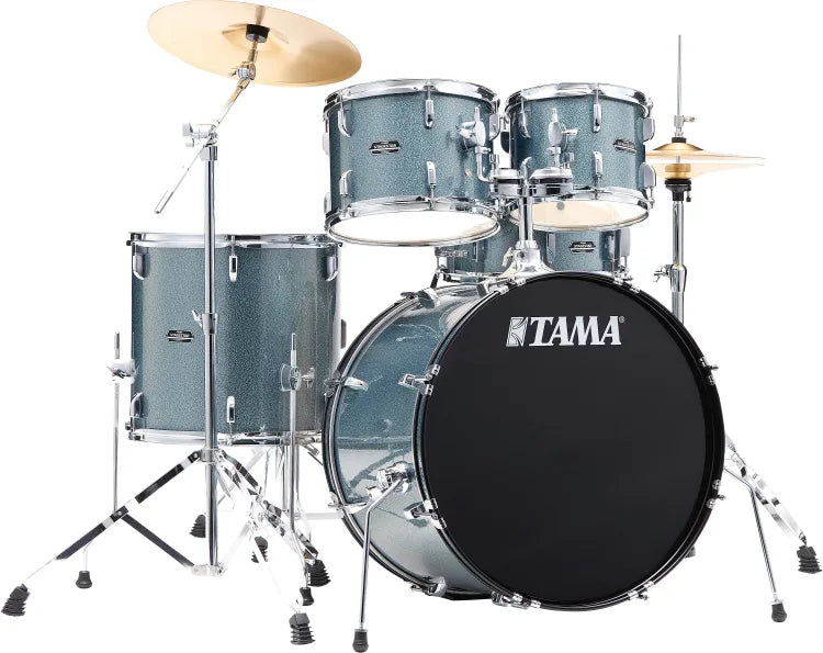 Tama ST52H5CSEM 5-Piece Complete Acoustic Drum Set (Sea Blue Mist)