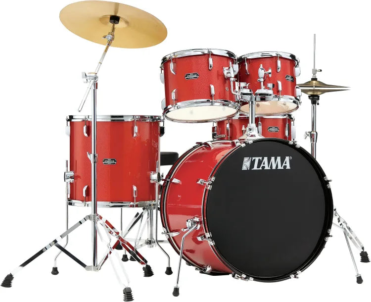 Tama ST52H5CCDS 5-Piece Complete Acoustic Drum Set (Candy Red Sparkle)