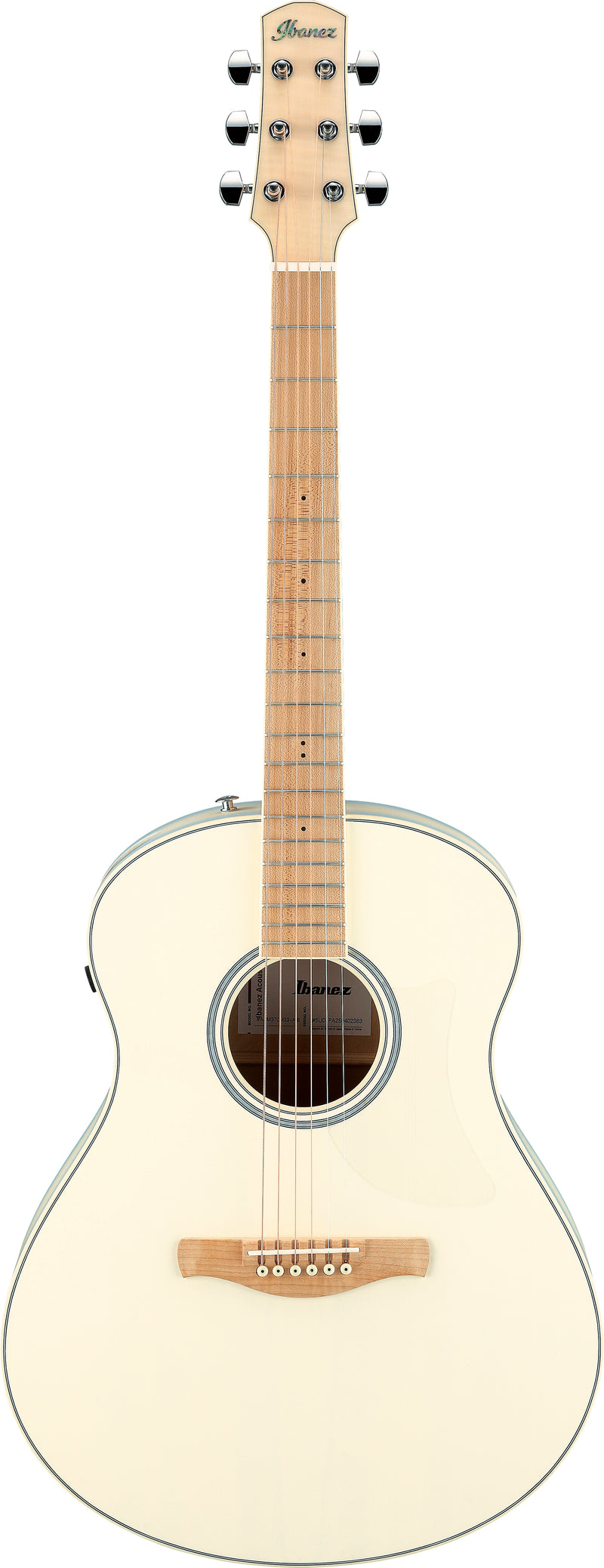 Ibanez AAM370M2EAIB Acoustic Guitar (Transparent Antique White Ice Blue)