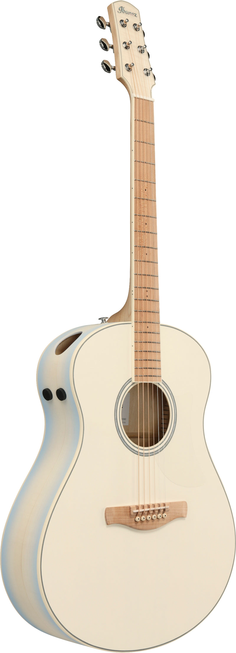 Ibanez AAM370M2EAIB Acoustic Guitar (Transparent Antique White Ice Blue)