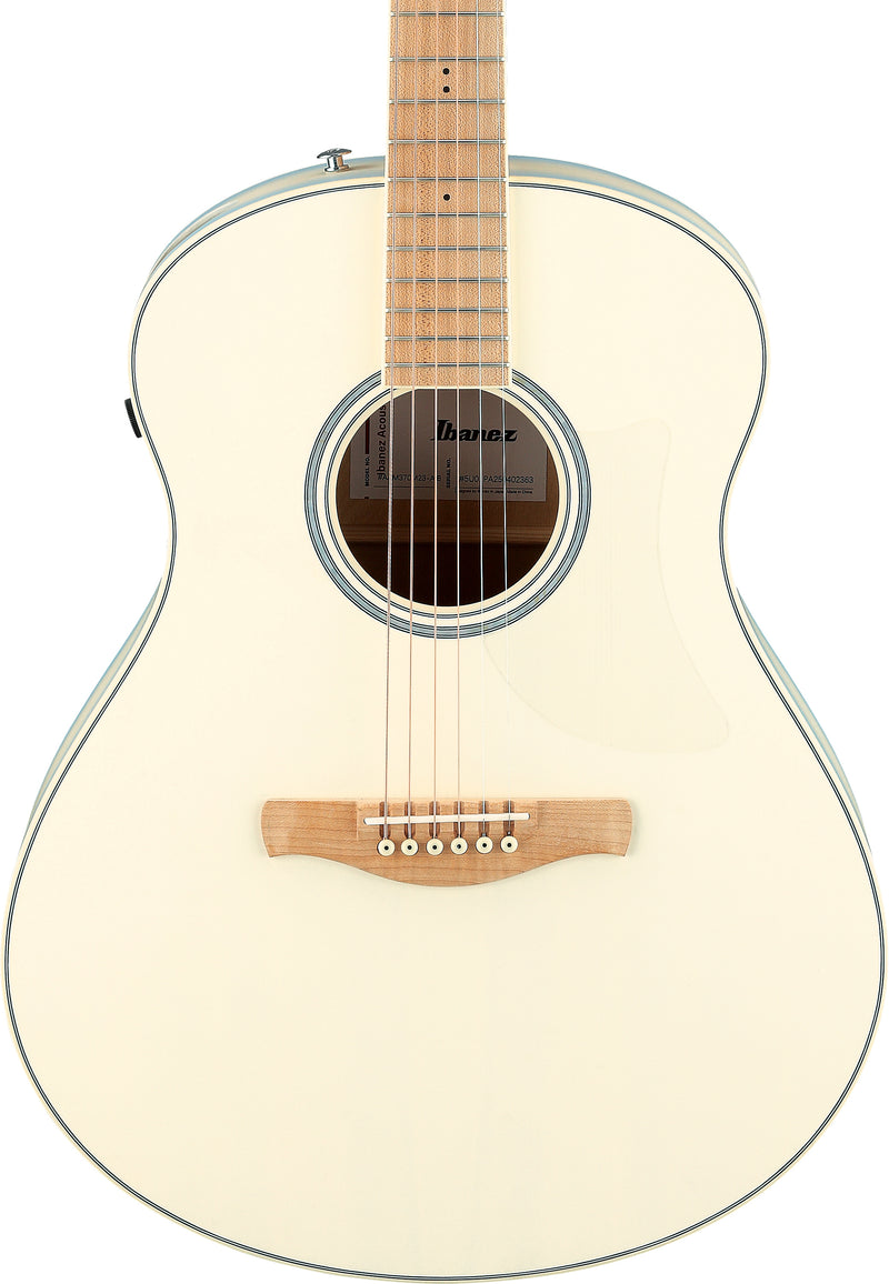 Ibanez AAM370M2EAIB Acoustic Guitar (Transparent Antique White Ice Blue)