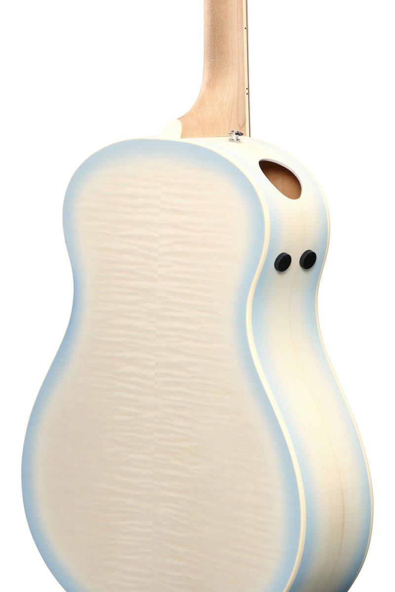 Ibanez AAM370M2EAIB Acoustic Guitar (Transparent Antique White Ice Blue)