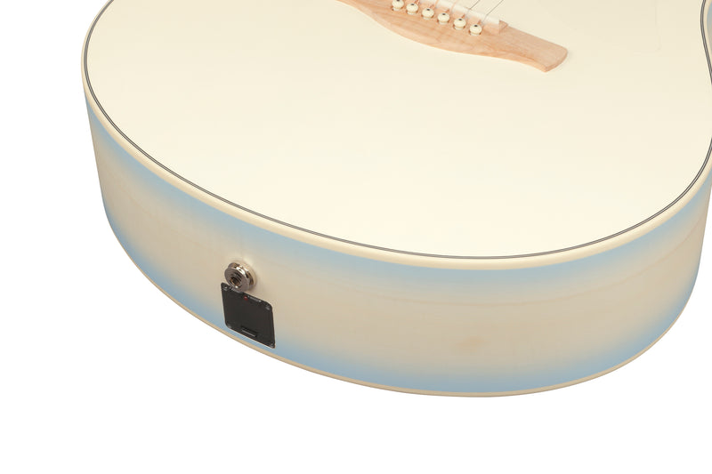 Ibanez AAM370M2EAIB Acoustic Guitar (Transparent Antique White Ice Blue)