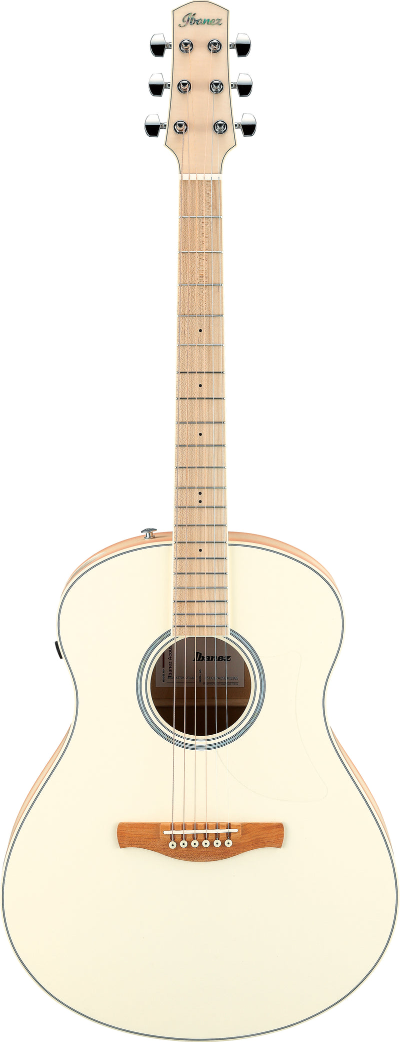 Ibanez AAM370M2EAPF Acoustic Guitars (Transparent Antique White Peach Fuzz)