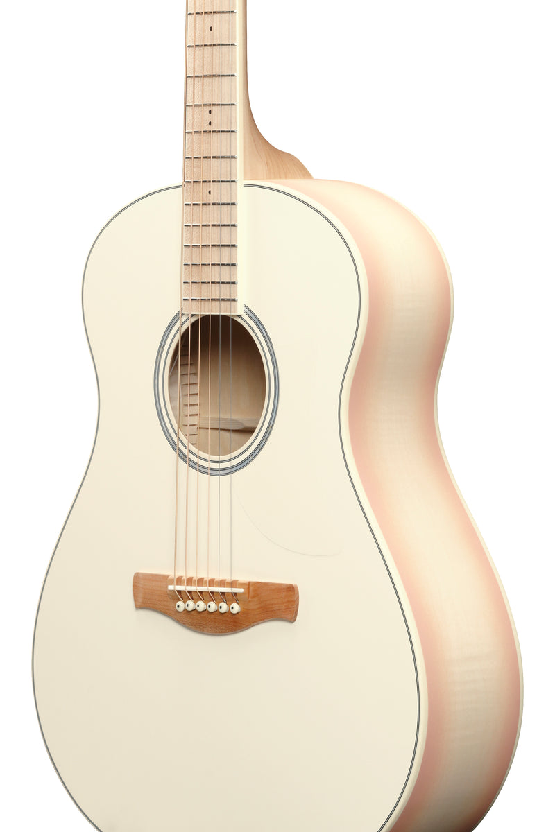 Ibanez AAM370M2EAPF Acoustic Guitars (Transparent Antique White Peach Fuzz)