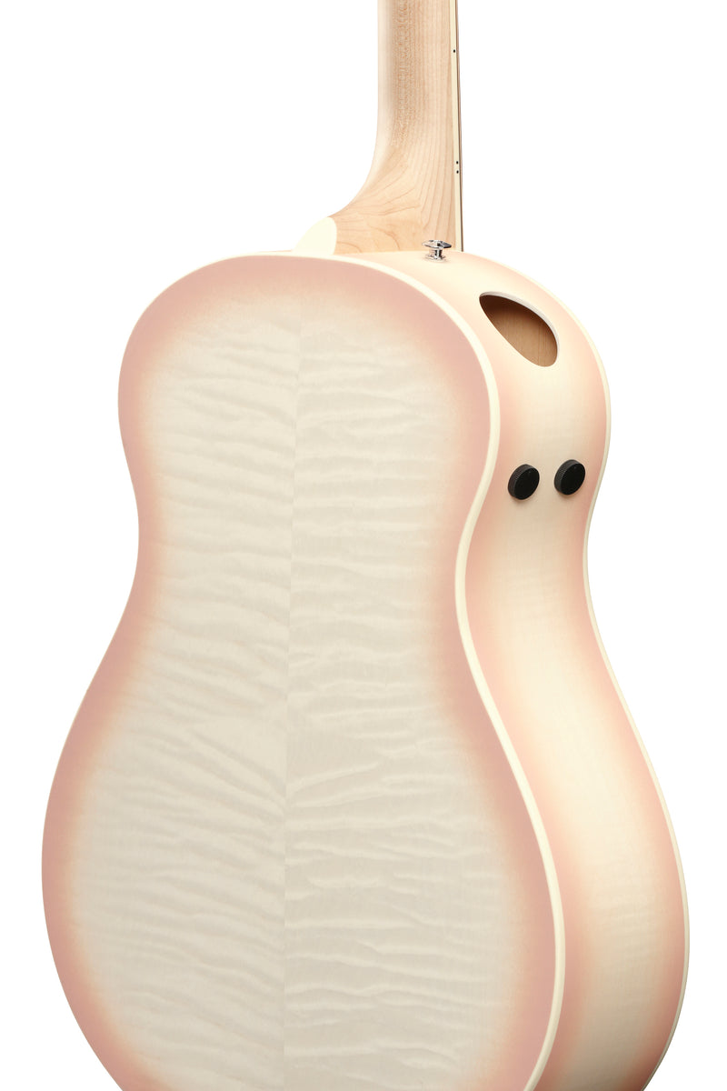 Ibanez AAM370M2EAPF Acoustic Guitars (Transparent Antique White Peach Fuzz)