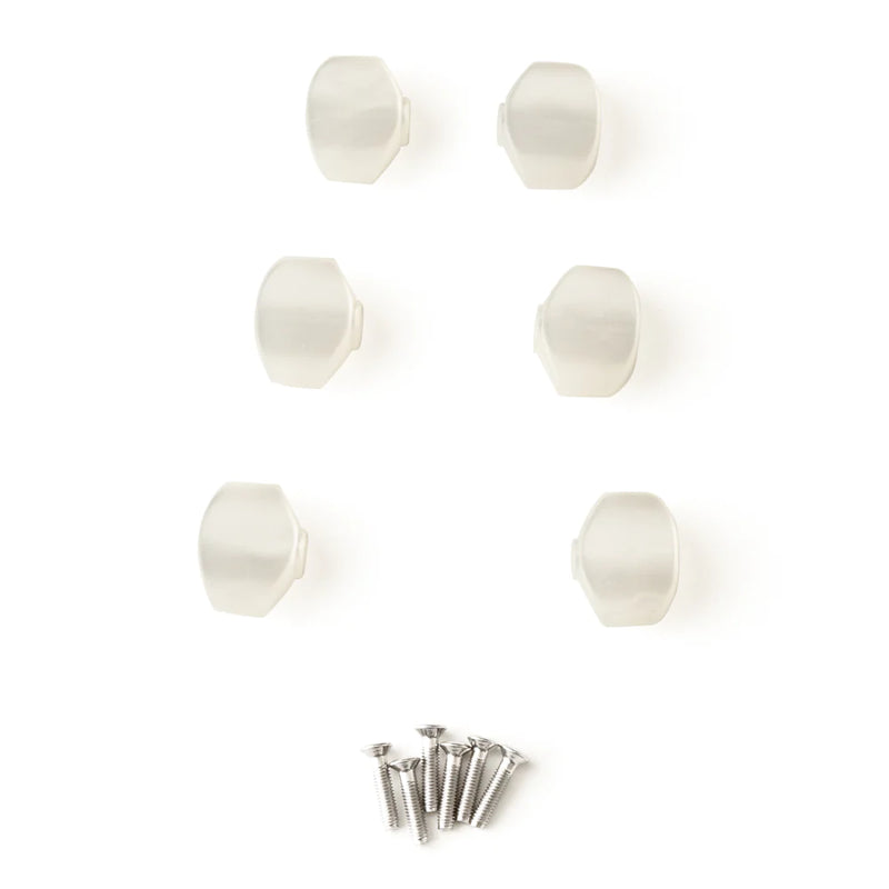 Boutons d'accordeur en plastique PRS S2 - Ensemble de 6 (Pearloid)