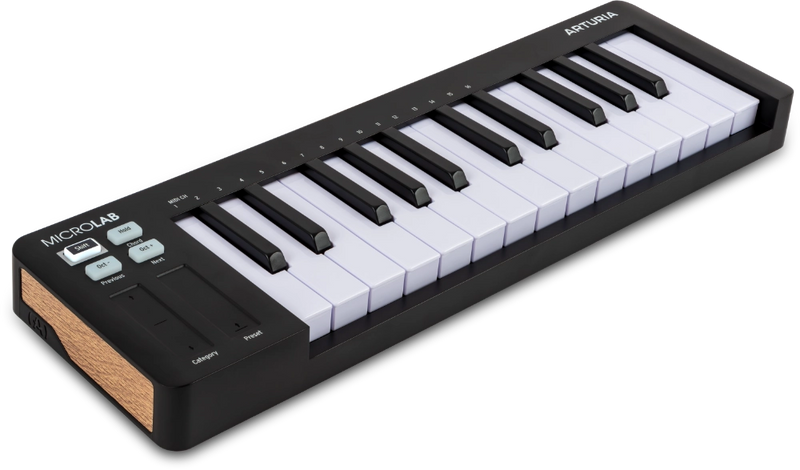 Arturia MICROLAB MK3 Universal MIDI Controller (Black) - 25 Keys