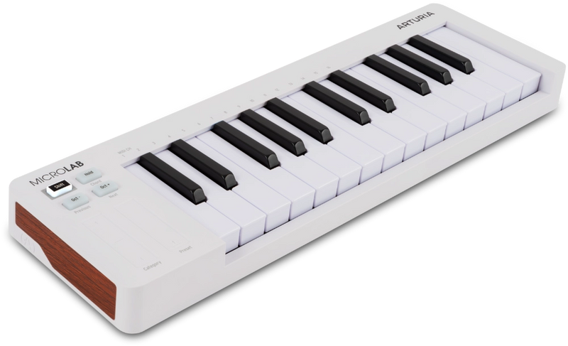 Arturia MICROLAB MK3 Universal MIDI Controller (White) - 25 Keys