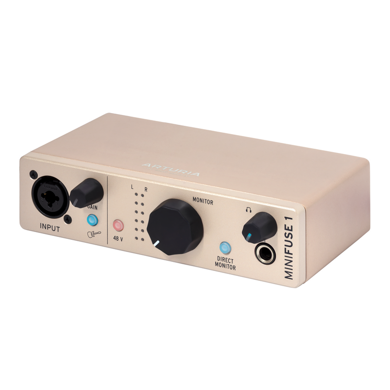 Arturia MINIFUSE1 Limited Edition Versatile Desktop Audio Interfaces (Champagne)