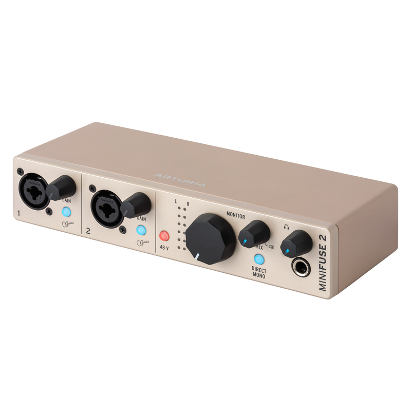 Arturia MINIFUSE2 Limited Edition Versatile Desktop Audio Interfaces (Champagne)
