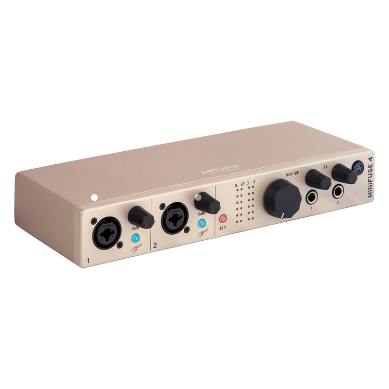 Arturia MINIFUSE4 Limited Edition Versatile Desktop Audio Interfaces (Champagne)