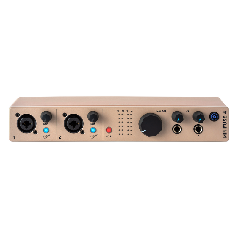 Arturia MINIFUSE4 Limited Edition Versatile Desktop Audio Interfaces (Champagne)