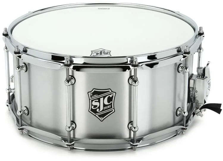 SJC Drums ALPHA-ALUMINUM Snare Drum (Brushed Aluminum) - 6.5" x 14"