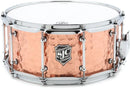 SJC Drums ALPHA-COPPER Snare Drum (Polished Hammered Copper) - 14" x 6.5"