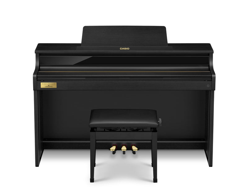 Casio AP-750 Celviano Digital Upright Piano Developed with C. Bechstein 88-Keys (Black)