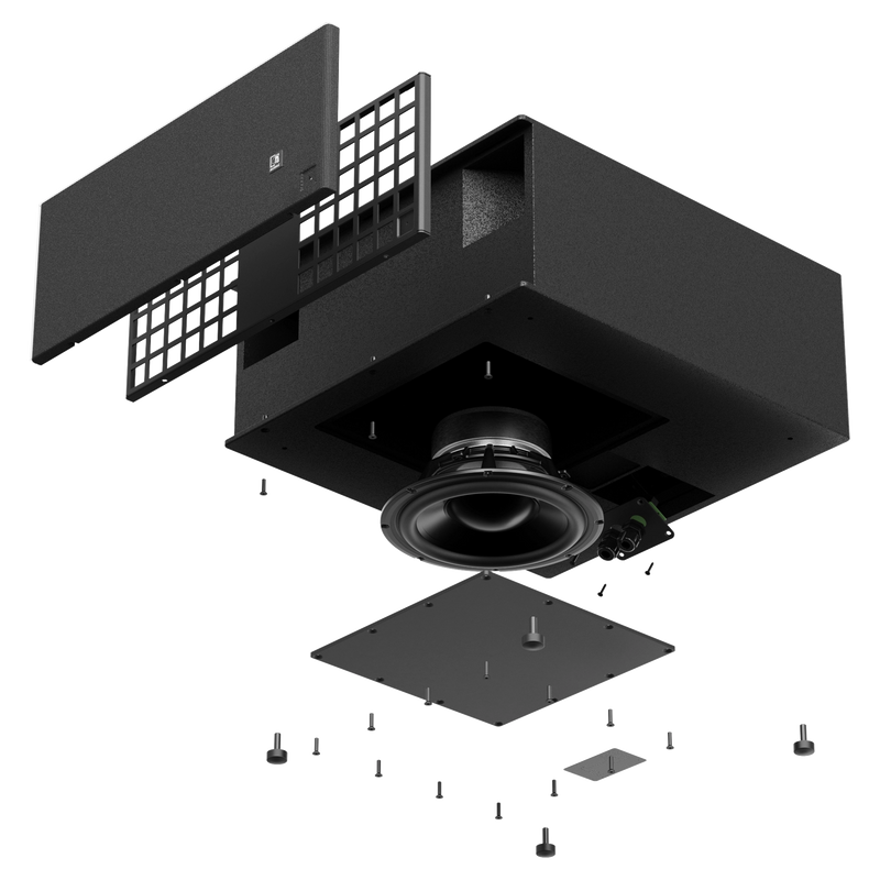 Audac ARCHI10X/OB Ultra Compact Architectural Infrasubwoofer (Black) - 10"