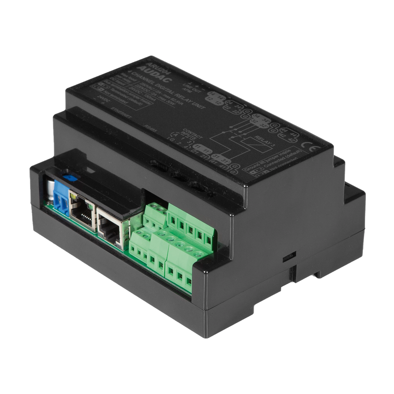 Audac ARU204 Multi Channel Digital Relay Unit - 4 Relays