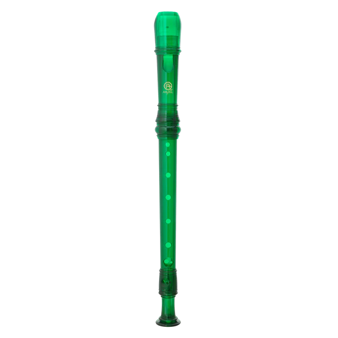 Angel ASRB-251-GR Soprano 2pc Recorder Baroque (Green)