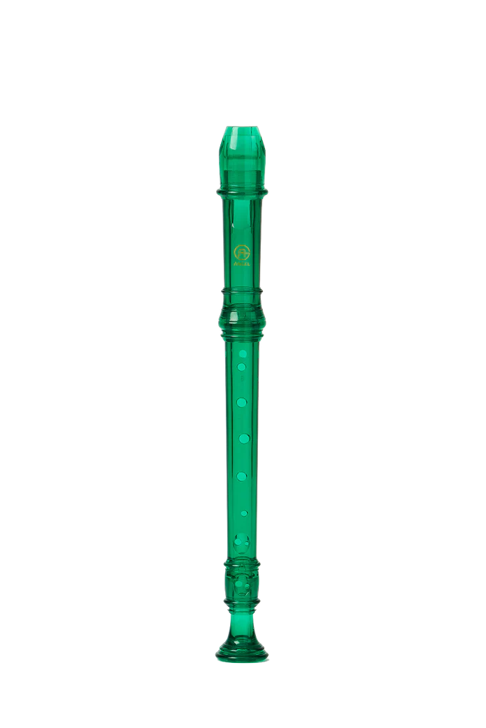 Angel ASRG-300T-EG Flûte à bec soprano allemande 2 pièces (vert émeraude)