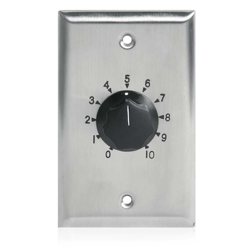 AtlasIED AT10 10W Stainless Steel 70V Attenuator
