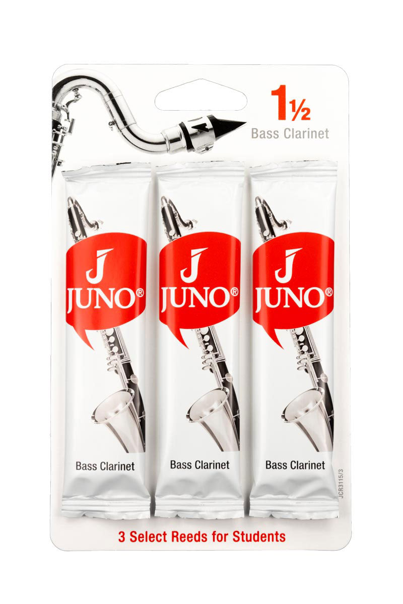 Juno JCR3115-3 Bass Clarinet Reeds Strength - 1.5 (Pack of 3)