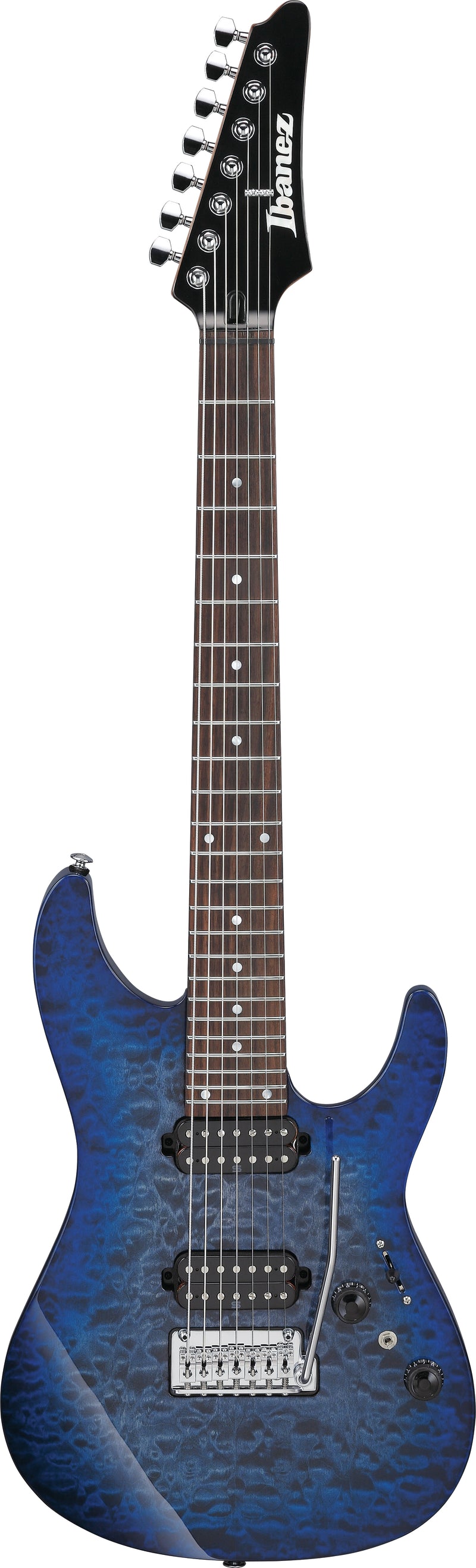 Ibanez AZ427P2QMTUB 7 String Electric Guitar (Twilight Blue Burst)