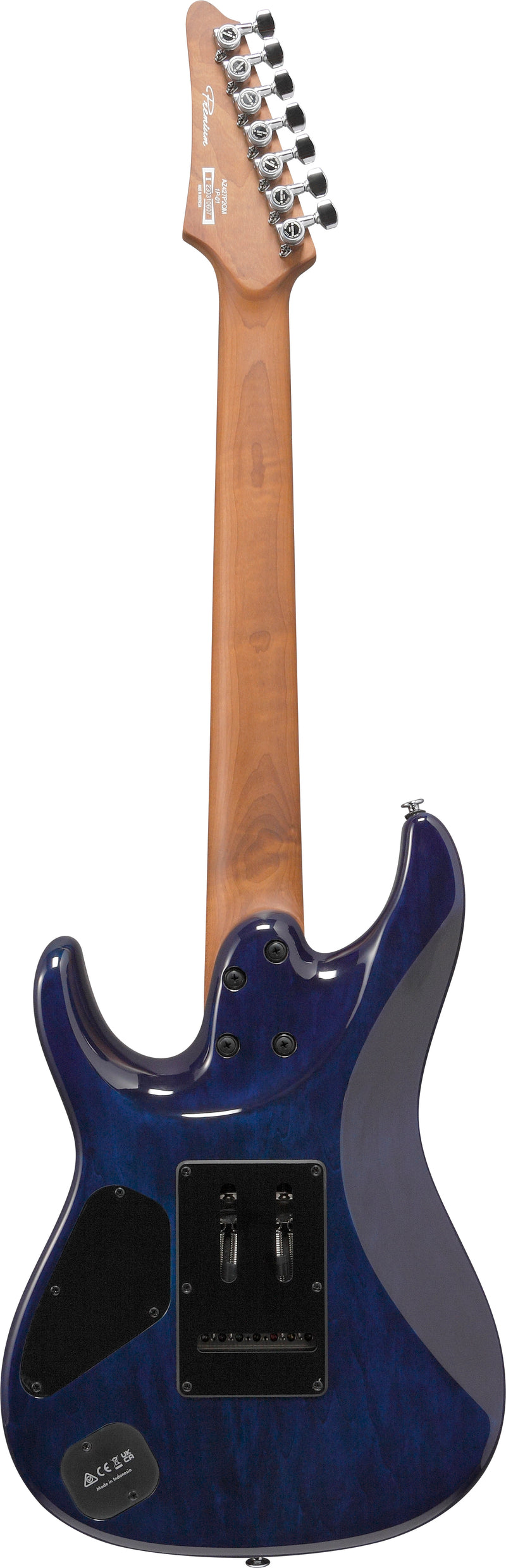 Ibanez AZ427P2QMTUB 7 String Electric Guitar (Twilight Blue Burst)