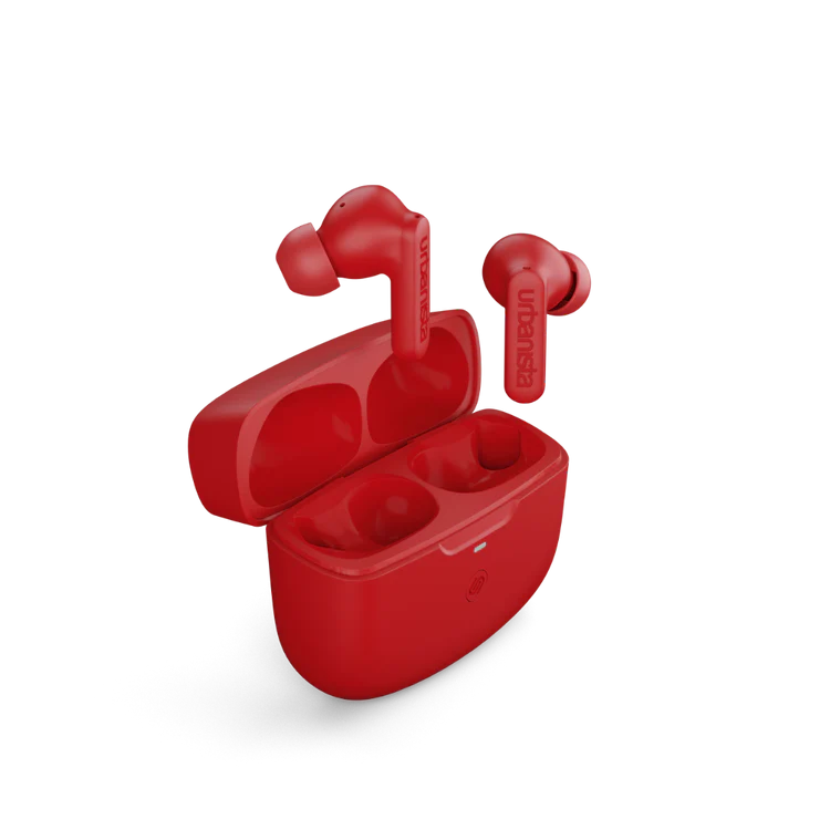 Urbanista ATLANTA True Wireless With Hybrid Active Noise Canceling Earphone (Vibrant Red)