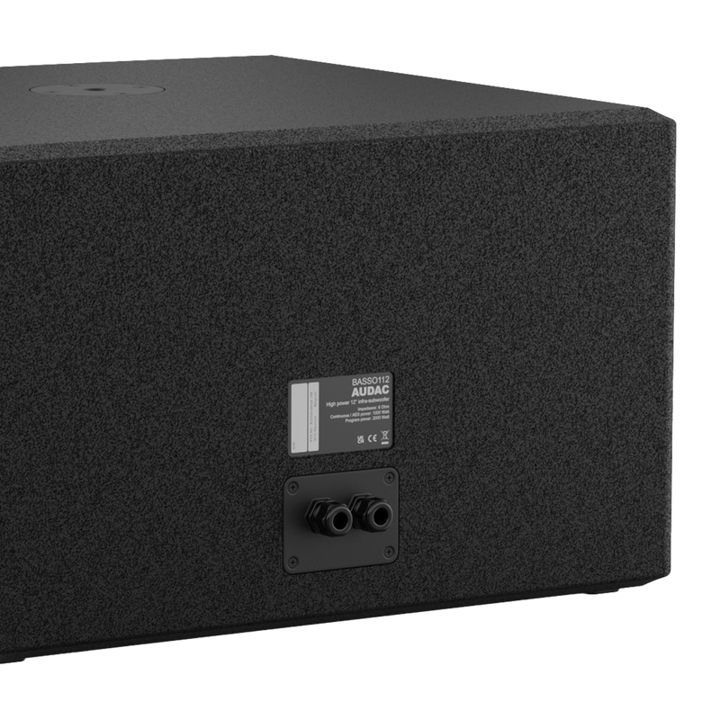 Audac BASSO118/B Ultra High Power Infrasubwoofer (Black) - 18"